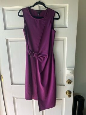 long tall sally Purple Sleeveless Midi Dress with Side Knot